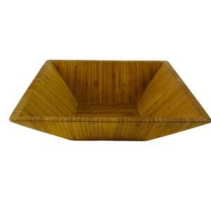 Tru Bamboo Square Bowl 9 1/2 x 2 3/4”